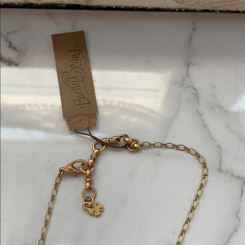 Lucky Brand Dainty Clover Gold Necklace - Picture 4 of 7